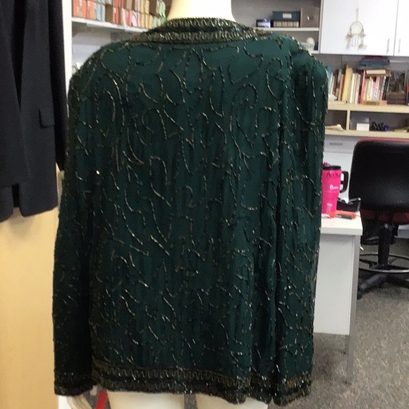 Vintage silk beaded jacket - Picture 1 of 4